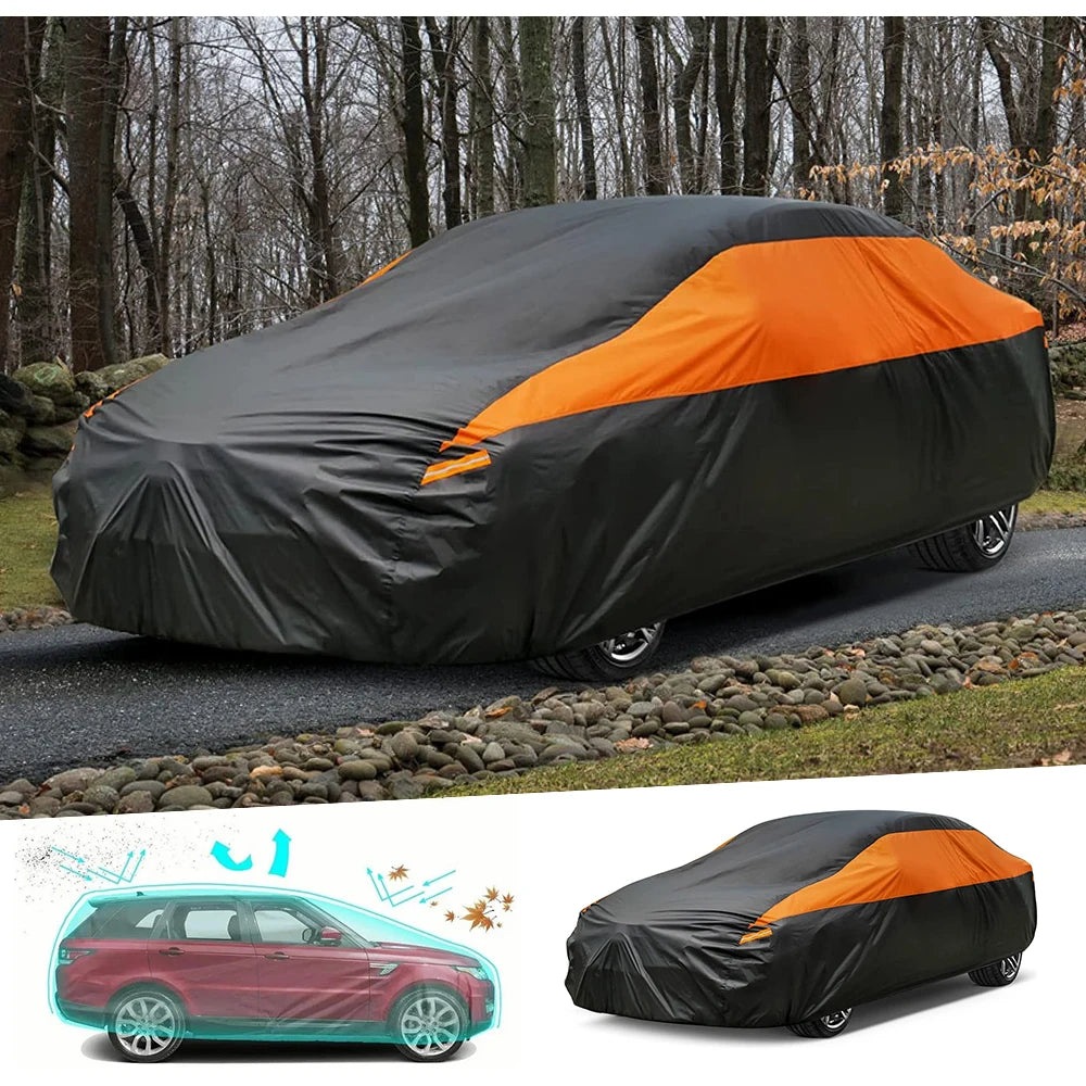 NEW Waterproof Car Covers for All Weather Protection - Fit for Sedan, SUV, Hatchback, MPV, Wagon - Delicate Leather