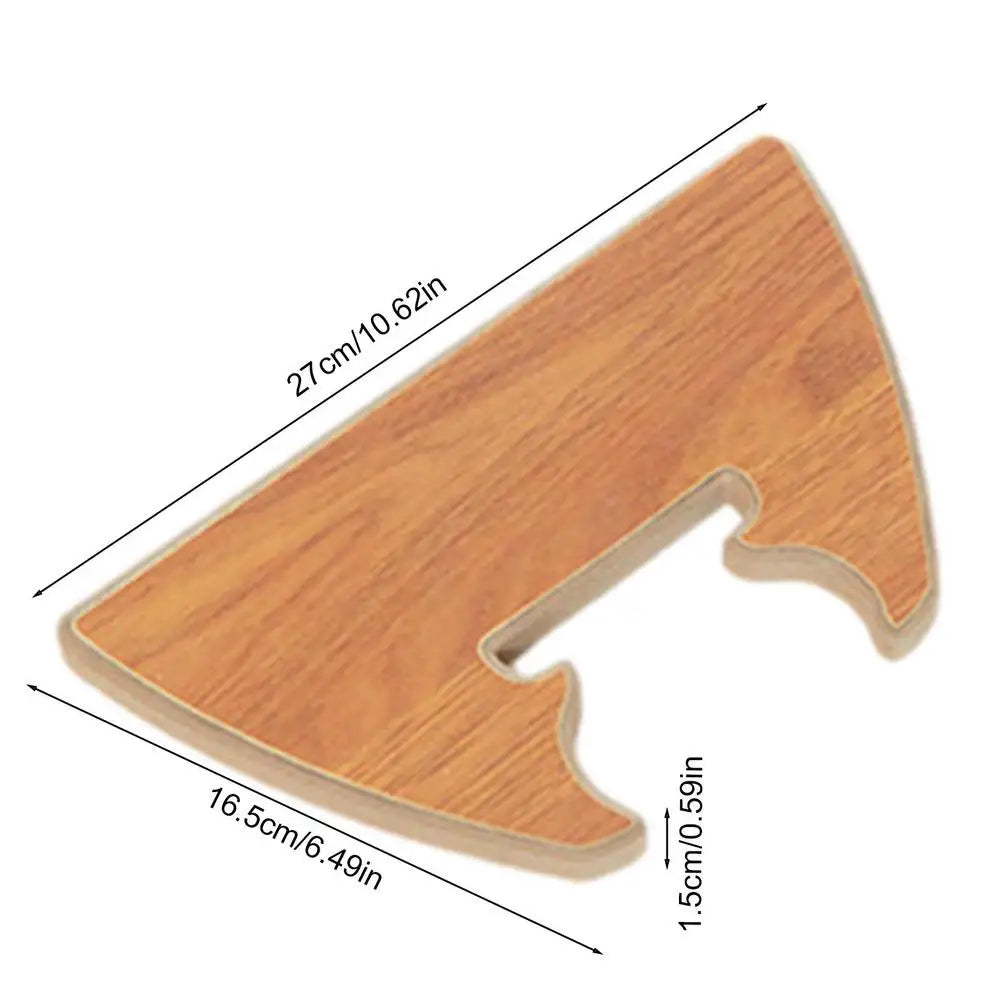 Auto Steering Wheel Desk - Car Travel Table, Food Eating Tray, Laptop and Drink Desk Mount Stand - Delicate Leather