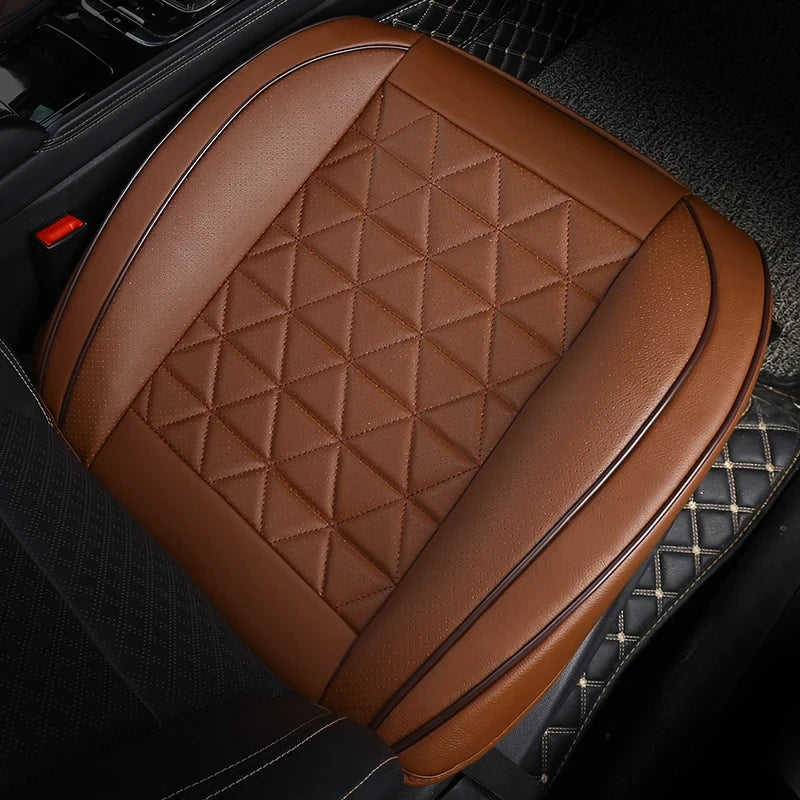 New Front Car Seat Cover PU Leather - Universal Car Chair Pad Mat Auto Accessories - 1PCS - Delicate Leather