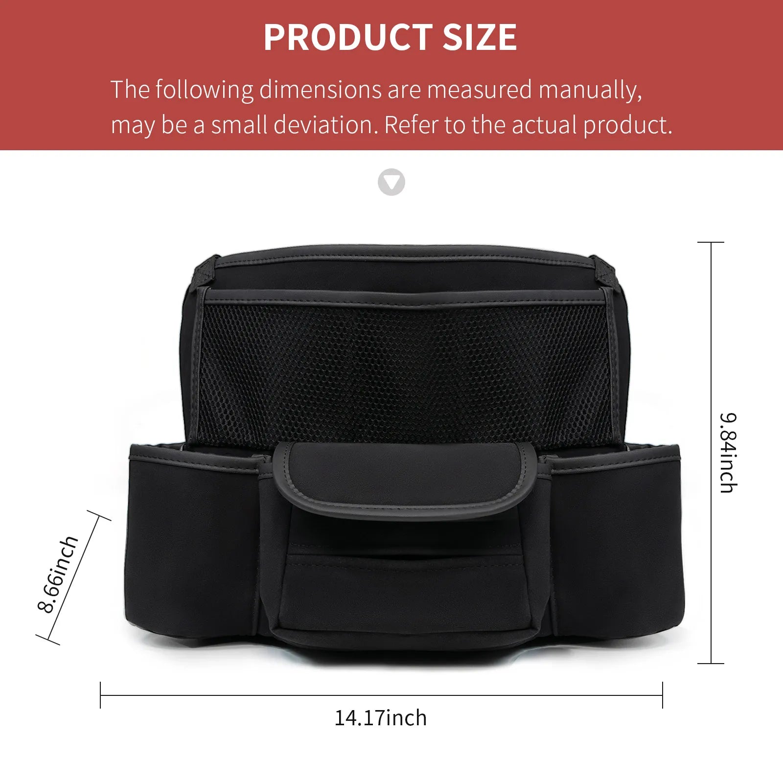 Car Handbag Holder Between Seats - Suede Large Capacity Purse Holder - Delicate Leather