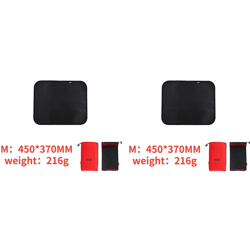 Fireproof Outdoor Camping Grill Mat - Silicone-Coated, Flame Retardant Protective Mat for Picnic and Barbecue, Essential BBQ Equipment - Delicate Leather