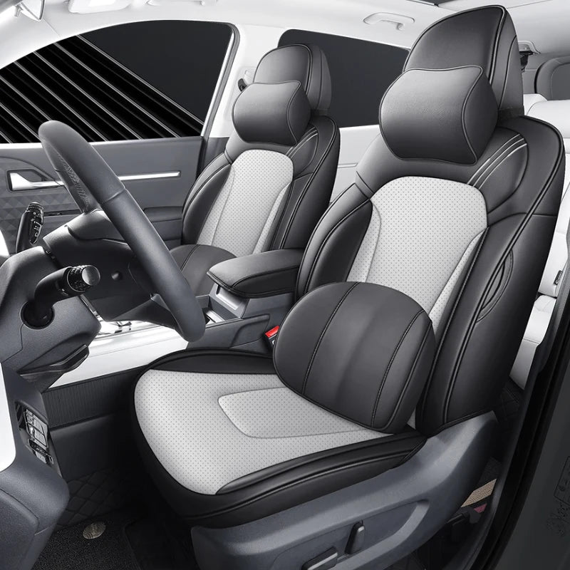 Delicate Leather Car Seat Covers Full Set: Complete Protection and Style for Your Vehicle