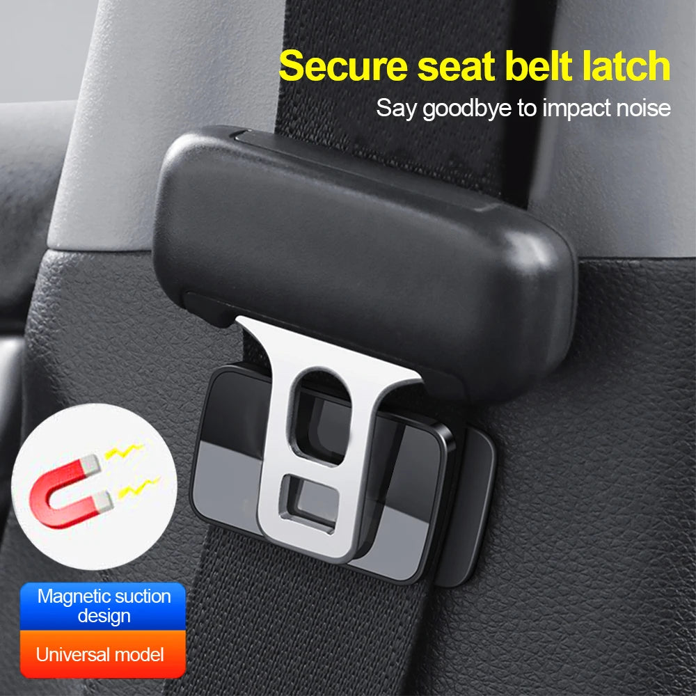 2Pcs Adjustable Car Safety Seat Belts Holder Stopper Buckle Clamp