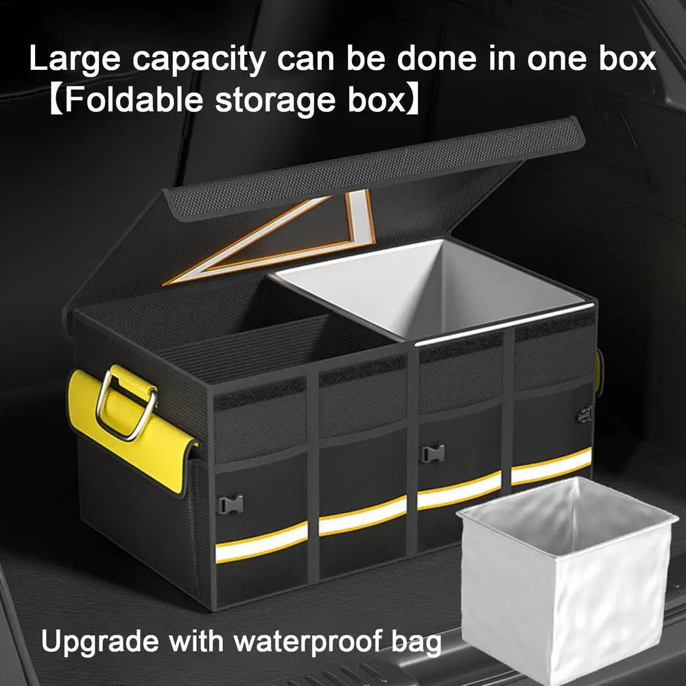 Car Trunk Organizer Box - 108L Large Capacity Auto Tools Storage Bag