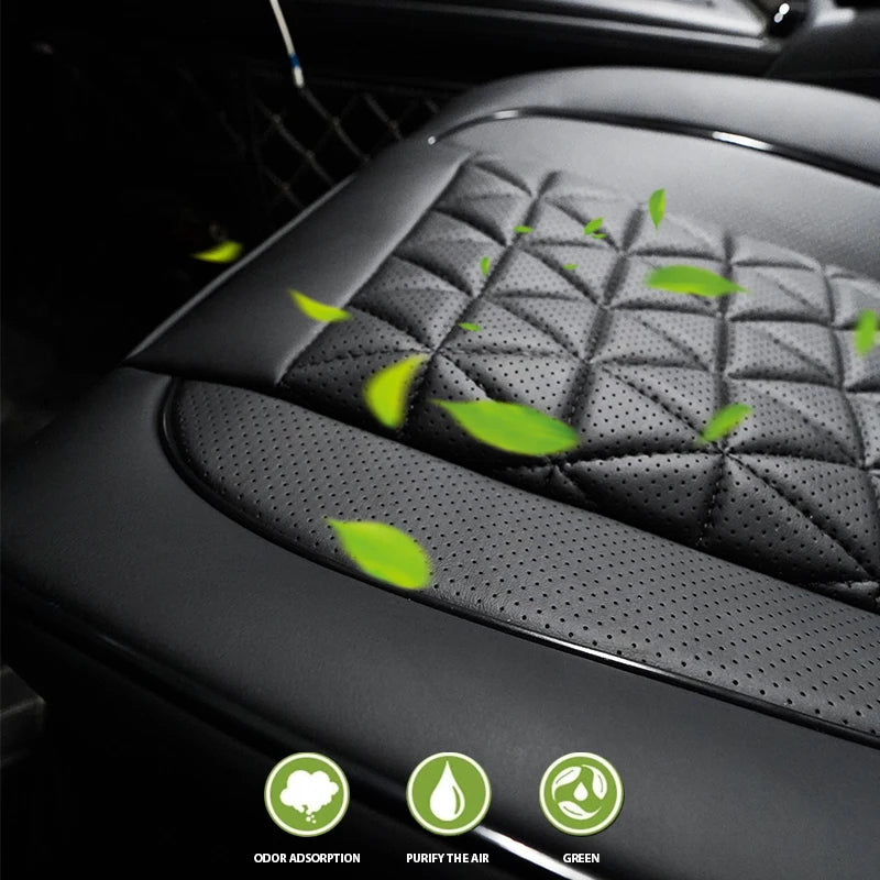 New Front Car Seat Cover PU Leather - Universal Car Chair Pad Mat Auto Accessories - 1PCS - Delicate Leather
