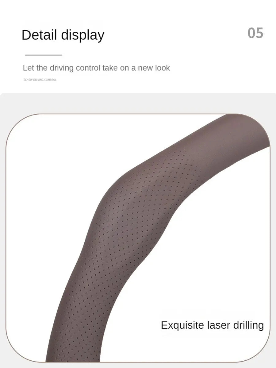 New Styling Car Steering Wheel Cover Booster - Universal Fit for Car Accessories - Delicate Leather
