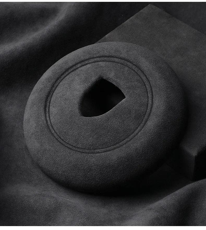 Car Steering Wheel Horn Cover Trim - Suede Interior Decorative Accessories - Delicate Leather