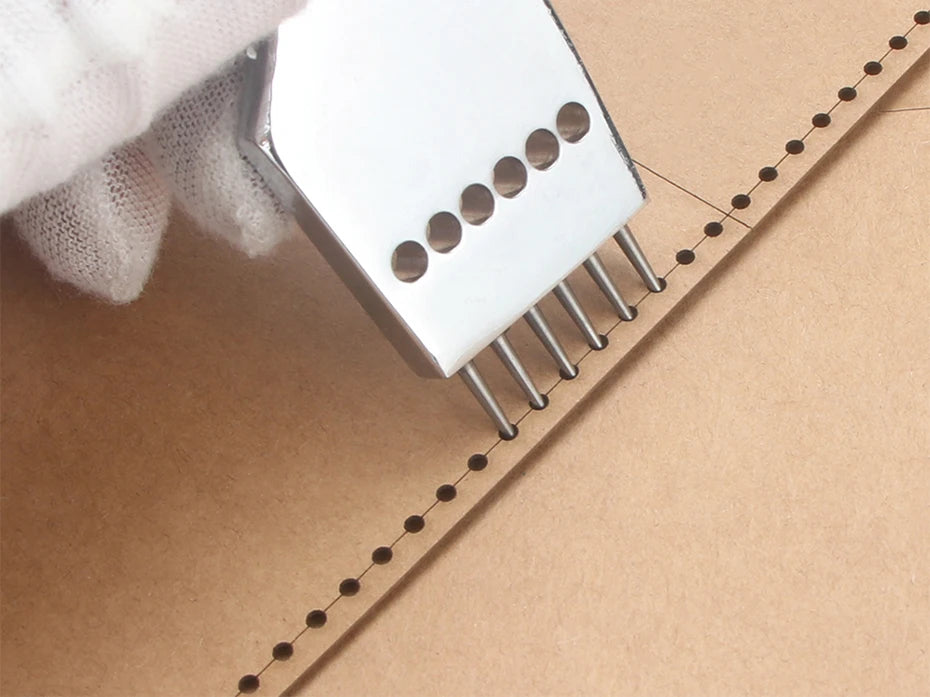 Leather Handmade Crafts Card Bag Pocket Wallet Kraft Paper Template Three-Layer Zipper DIY Leather Production Template - Delicate Leather