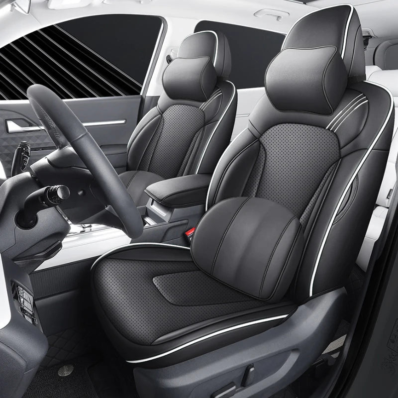Delicate Leather Car Seat Covers Full Set: Complete Protection and Style for Your Vehicle