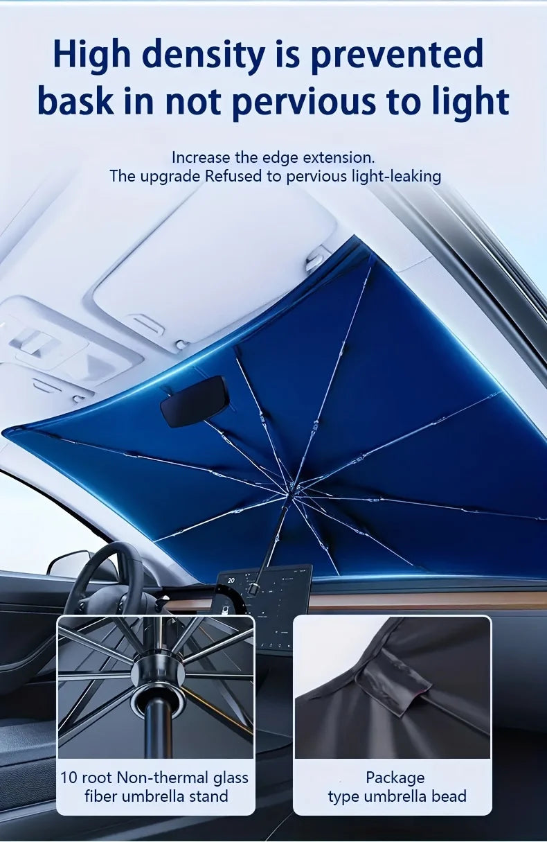 2024 New Car Sun Umbrella: Retractable Windshield Visor for UV Insulation and Sun Protection