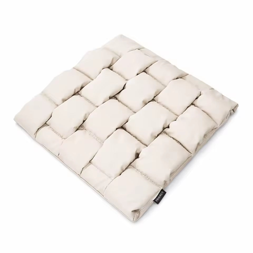 Nappa Leather Car Seat Cushion – Memory Foam Filled Breathable Waterproof Seat Pad - Delicate Leather