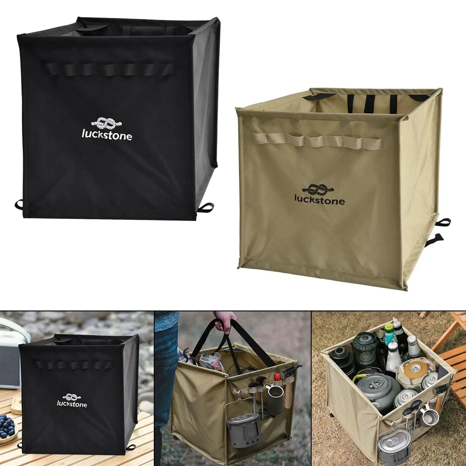 Throwing Rock Climbing Gear Storage Bag - Outdoor Mountaineering Camping Cookware Organizer - Delicate Leather