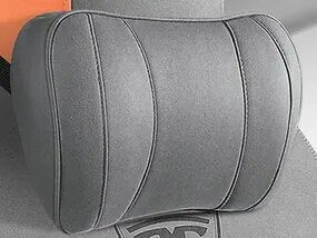 Delicate Leather Neck Pillow Scientifically Design, Car Seat Headrest Neck Rest Cushion for Driving Seat Auto Head Rest Neck Support, Soft Comfortable Material