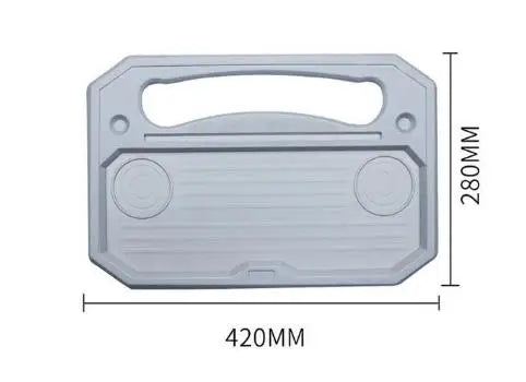 Universal Car Table Steering Wheel Tray - Eat, Work, Drink, Coffee, Laptop Desk Stand, Custom fit for Car - Delicate Leather