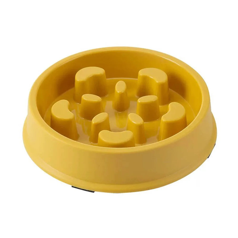Pet Slow Food Bowl Small Dog Choke-proof Bowl Non-slip Slow Food Feeder Dog Rice Bowl Pet Supplies Available for Cats and Dogs - Delicate Leather