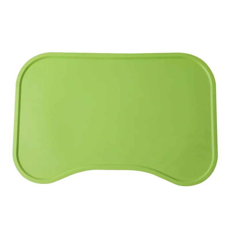 Pet Silicone Food Mat Portable Waterproof Leak-Proof Non-Slip Feeding Mats Bowl Pad Cushion For Cats Dogs Pet Items - Delicate Leather