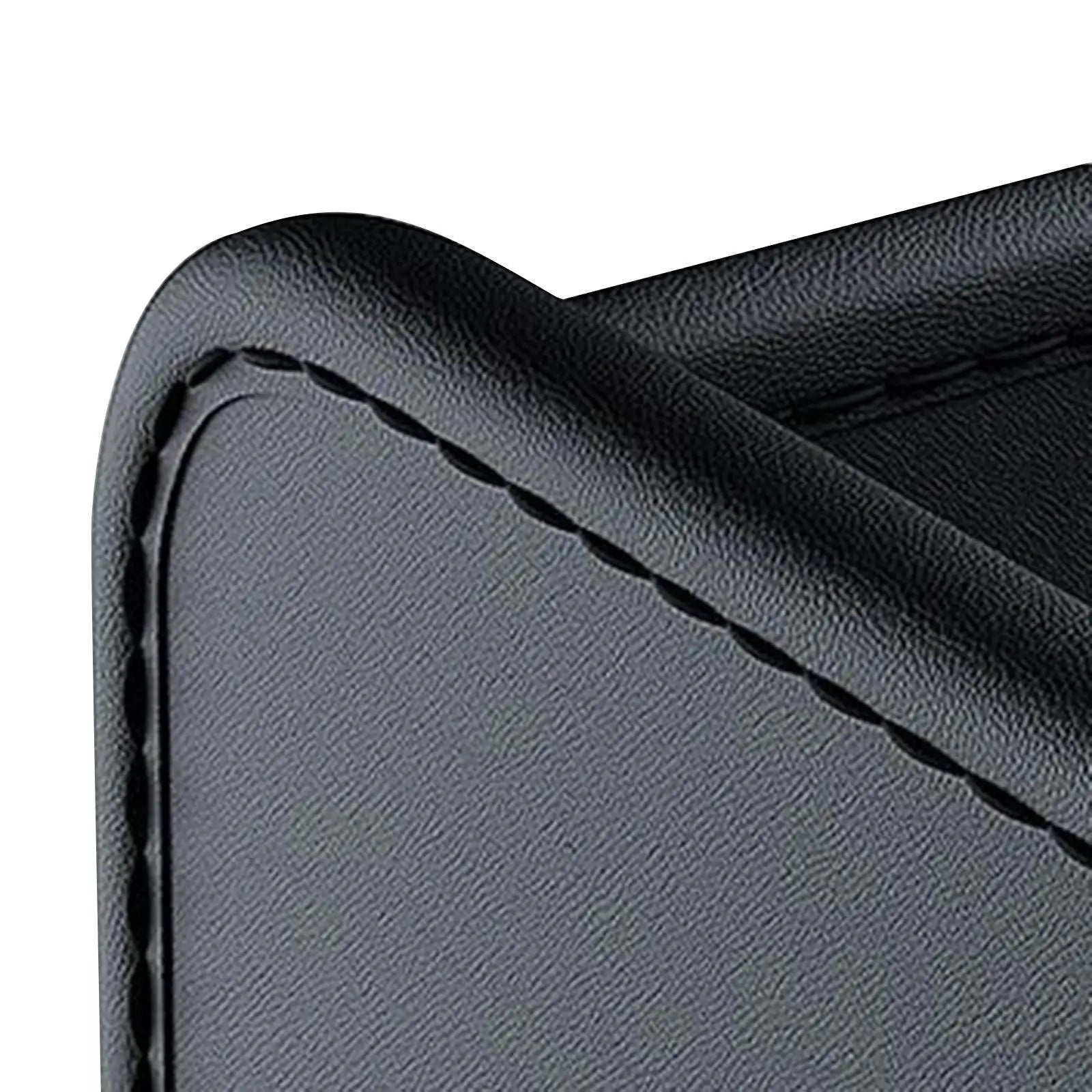 Car Trunk Organizer - Large Capacity Camping Bag Collapsible Container Bin Cargo Storage Box - Delicate Leather