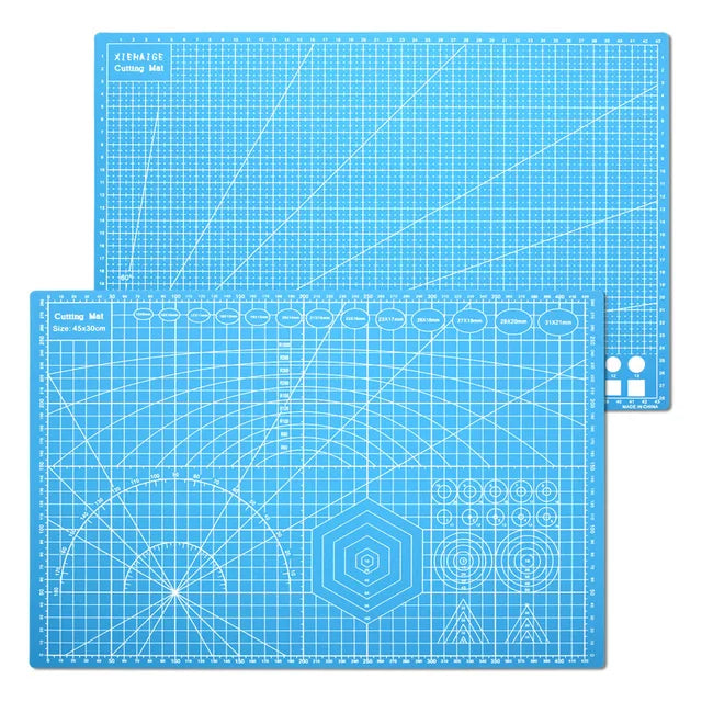 A3 Cutting Pad Colors Cut Plate PVC Cutting Mat Model Clay Cut Pad Rubber Stamp Engraving Plate Workbench Patchwork DIY Board - Delicate Leather