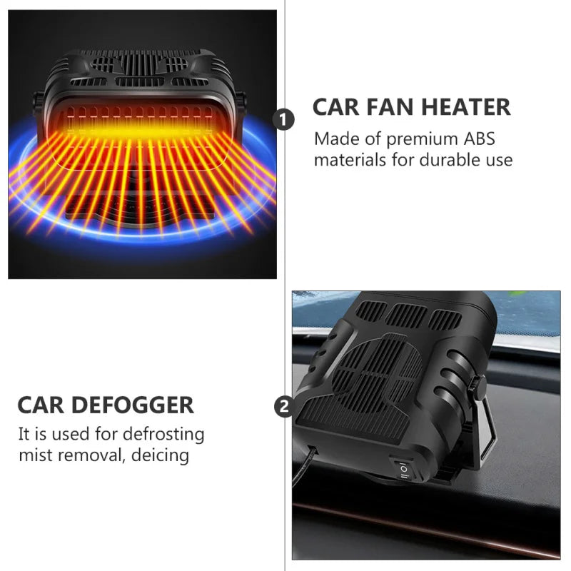 Car Heater USB Portable Fan Defrost Device - Delicate Leather