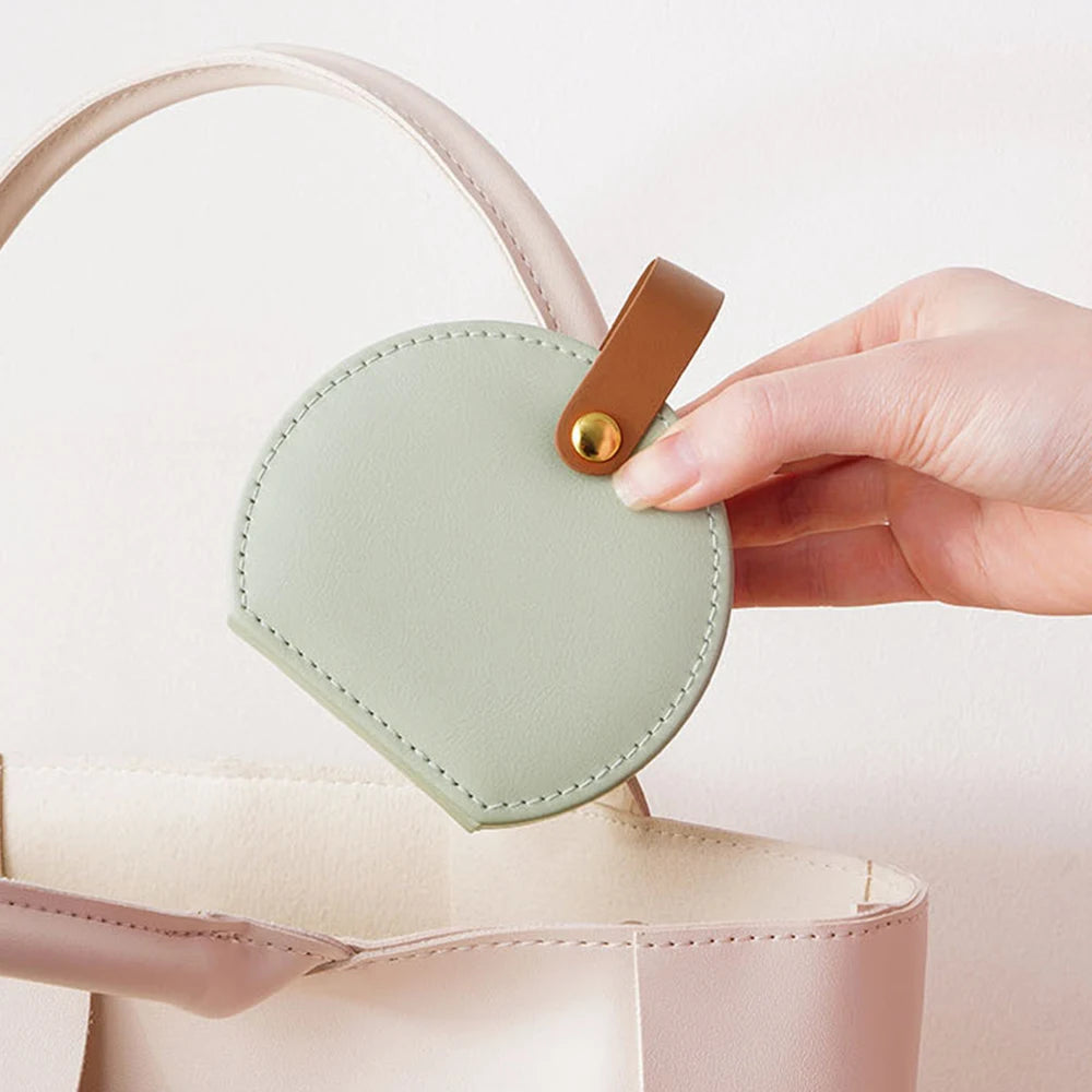 Mini Jewelry Organizer Display Travel Jewelry Case - Portable Handbag Jewelry Box Leather Storage - Delicate Leather