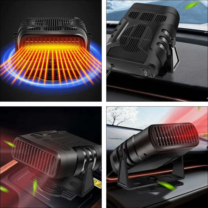 Car Heater USB Portable Fan Defrost Device - Delicate Leather