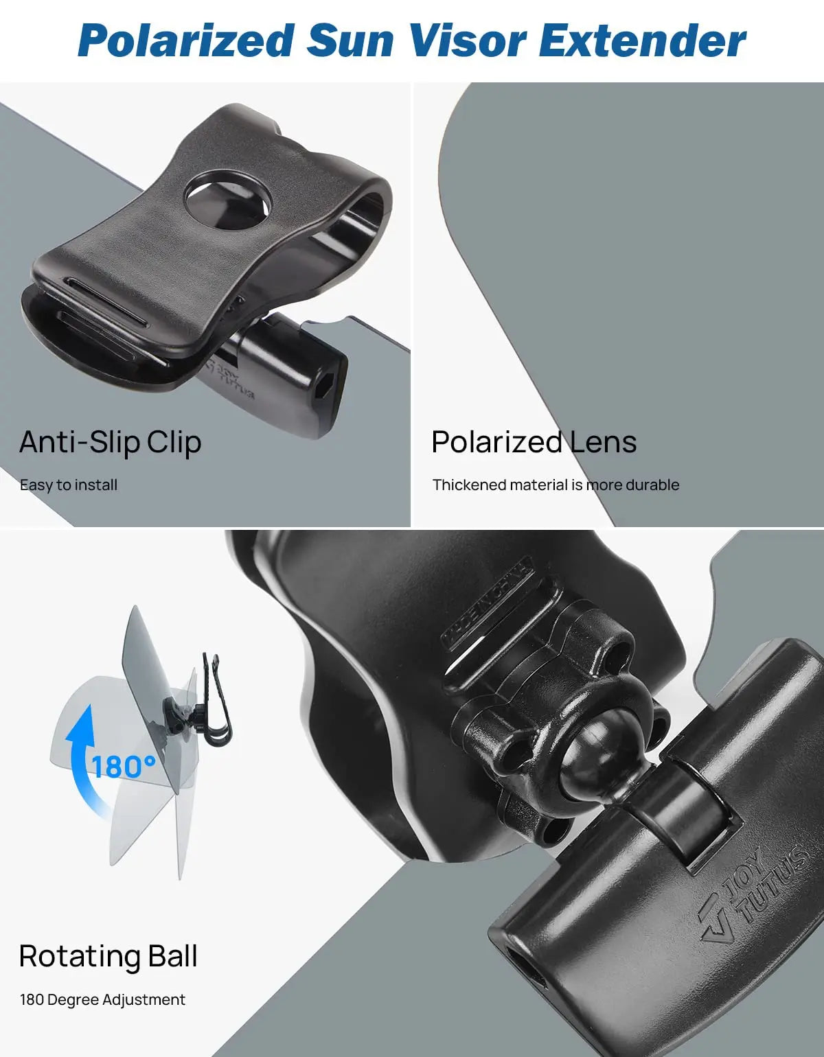 Universal Sun Visor Polarized Extender for SUVs Car Sunshade Anti-Glare Clear Adjustable Anti-Dazzle Blocker Accessories - Delicate Leather