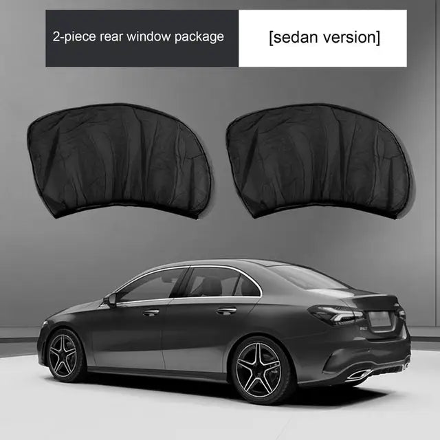 Car Window Mosquito Net Universal Anti-Mosquito Mesh Sunshade for SUV Front Rear Windows - Delicate Leather