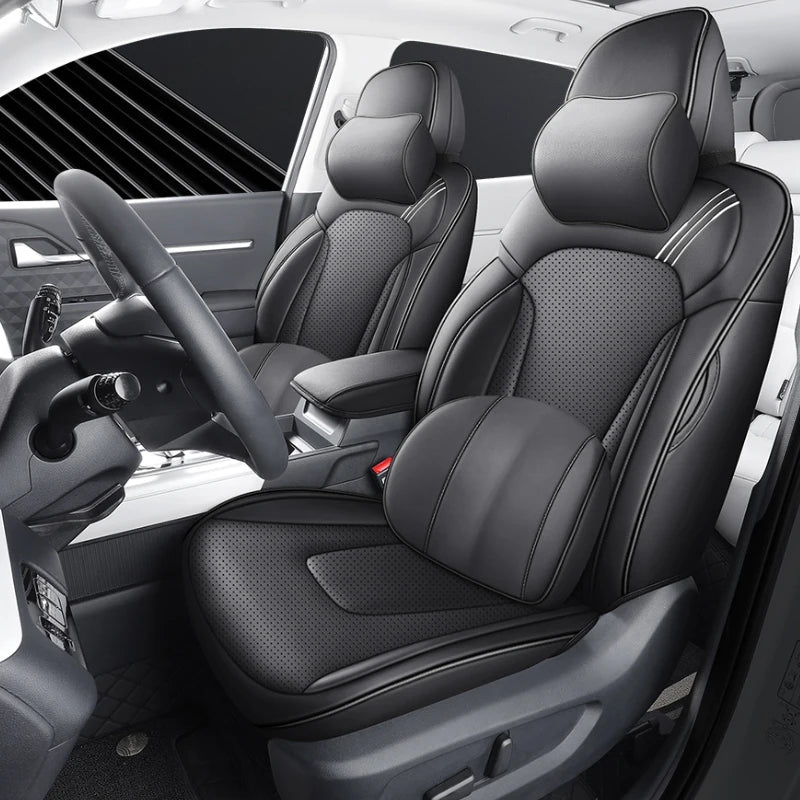 Delicate Leather Car Seat Covers Full Set: Complete Protection and Style for Your Vehicle
