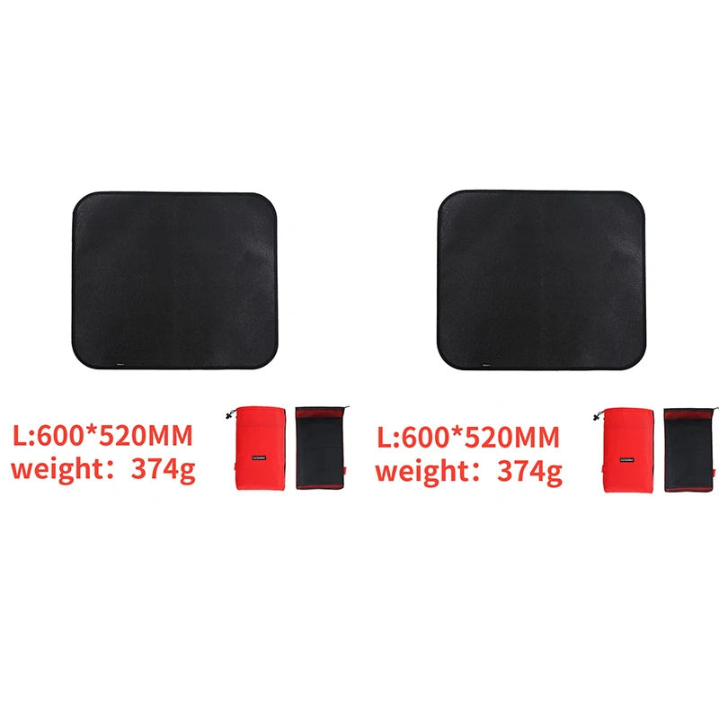 Fireproof Outdoor Camping Grill Mat - Silicone-Coated, Flame Retardant Protective Mat for Picnic and Barbecue, Essential BBQ Equipment - Delicate Leather