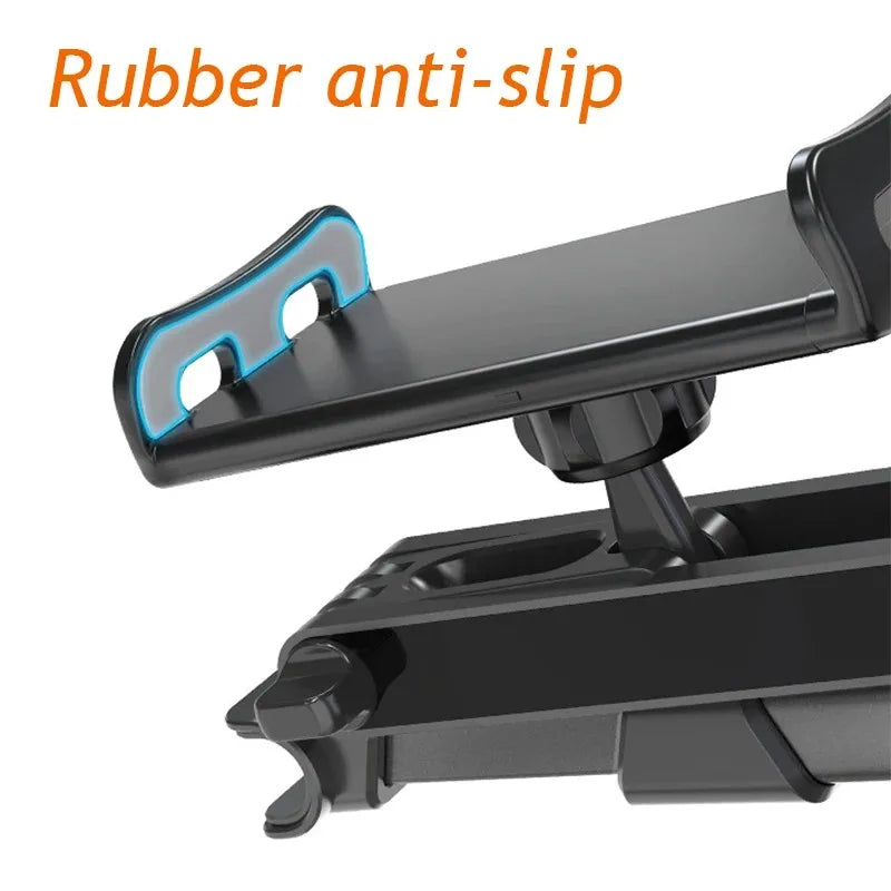 Car Tablet Holder - Telescopic Rotating Headrest iPad Mount