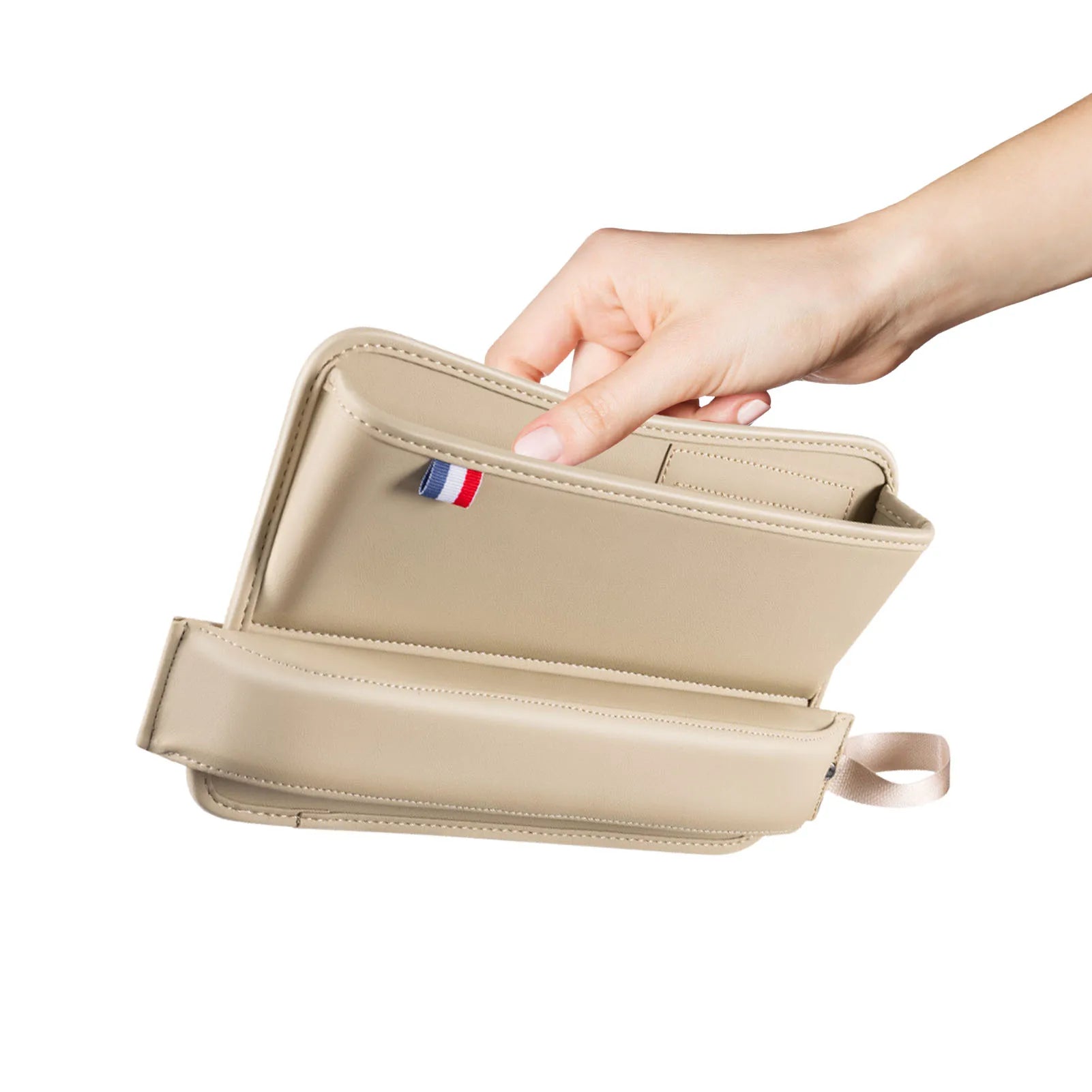 Car Organizer PU Leather Storage Car Seat Slit Gap Pocket - Delicate Leather