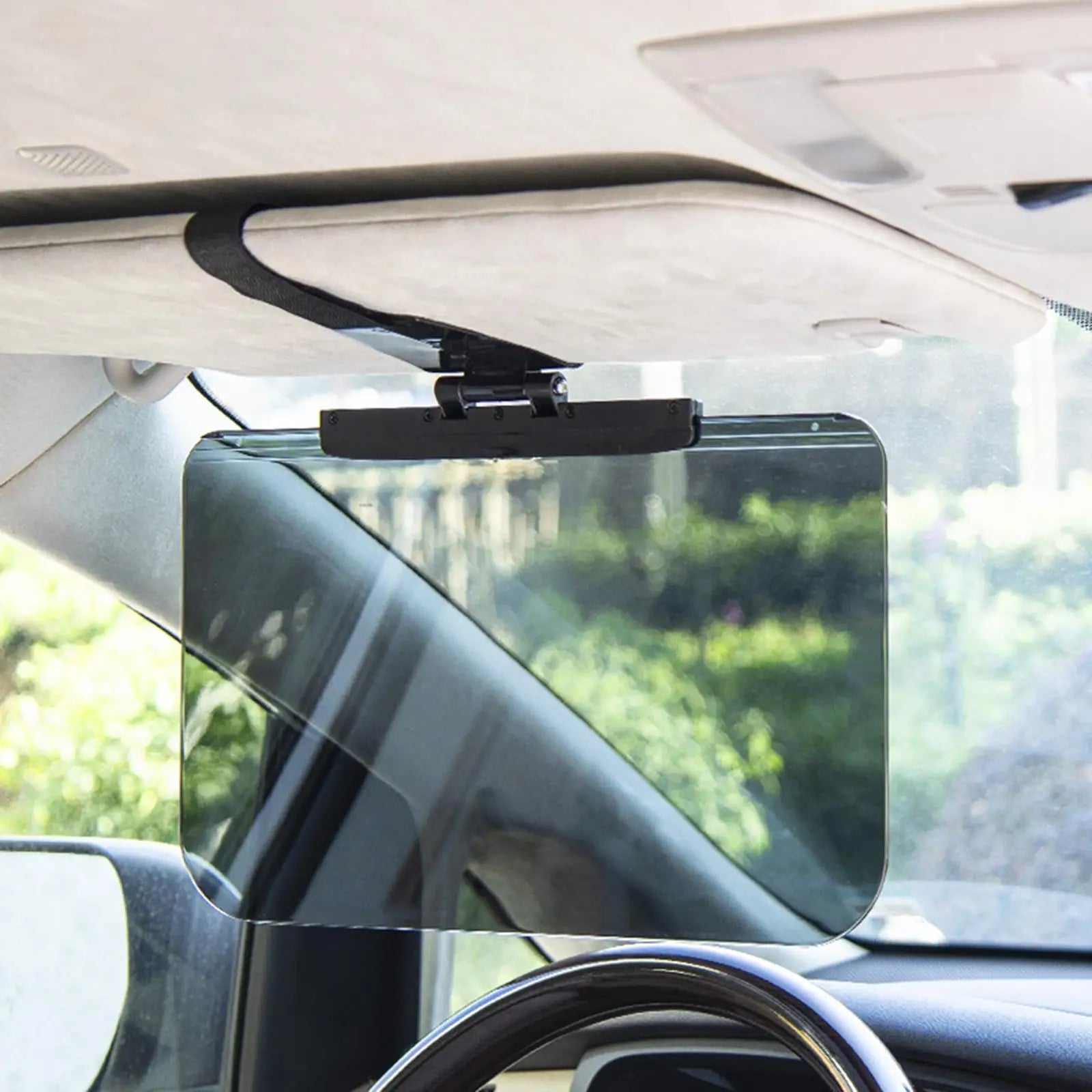 Professional Car Sun Visor Extension: Anti-Glare Sunshade for High Temperature Resistance, Sturdy Build - 13.6x8.5inch - Delicate Leather