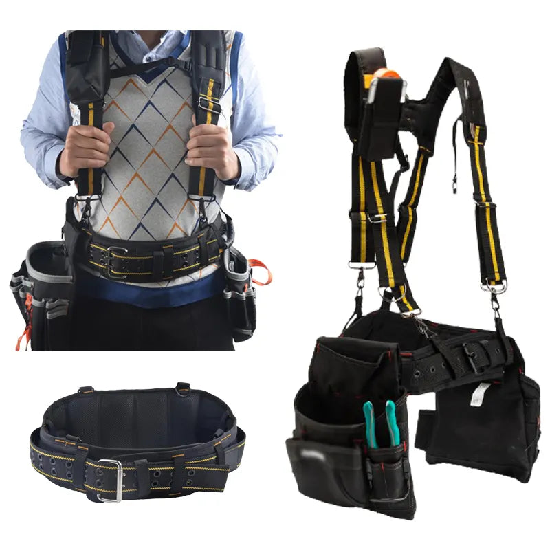 Advanced Full-Body Climbing Harness - Premium Safety Belt for Mountaineering, Downhill, Aerial Work, and Outdoor Rappelling - Durable Protection Equipment for Expansion Activities - Delicate Leather