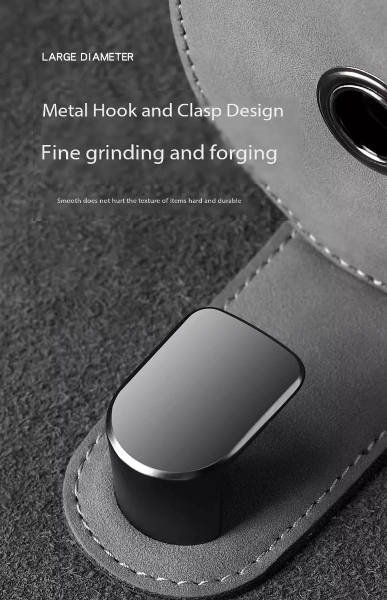 Car Hook Storage Box - Seat Back Milk Bottle and Beverage Cup Holder - Delicate Leather