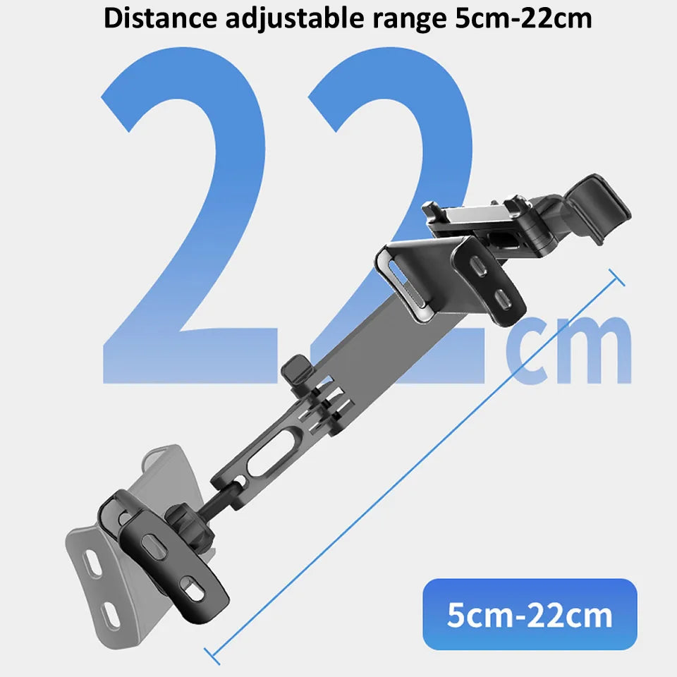 iPad Holder Car Headrest - Stretchable Arm Tablet Mount for Car Backseat
