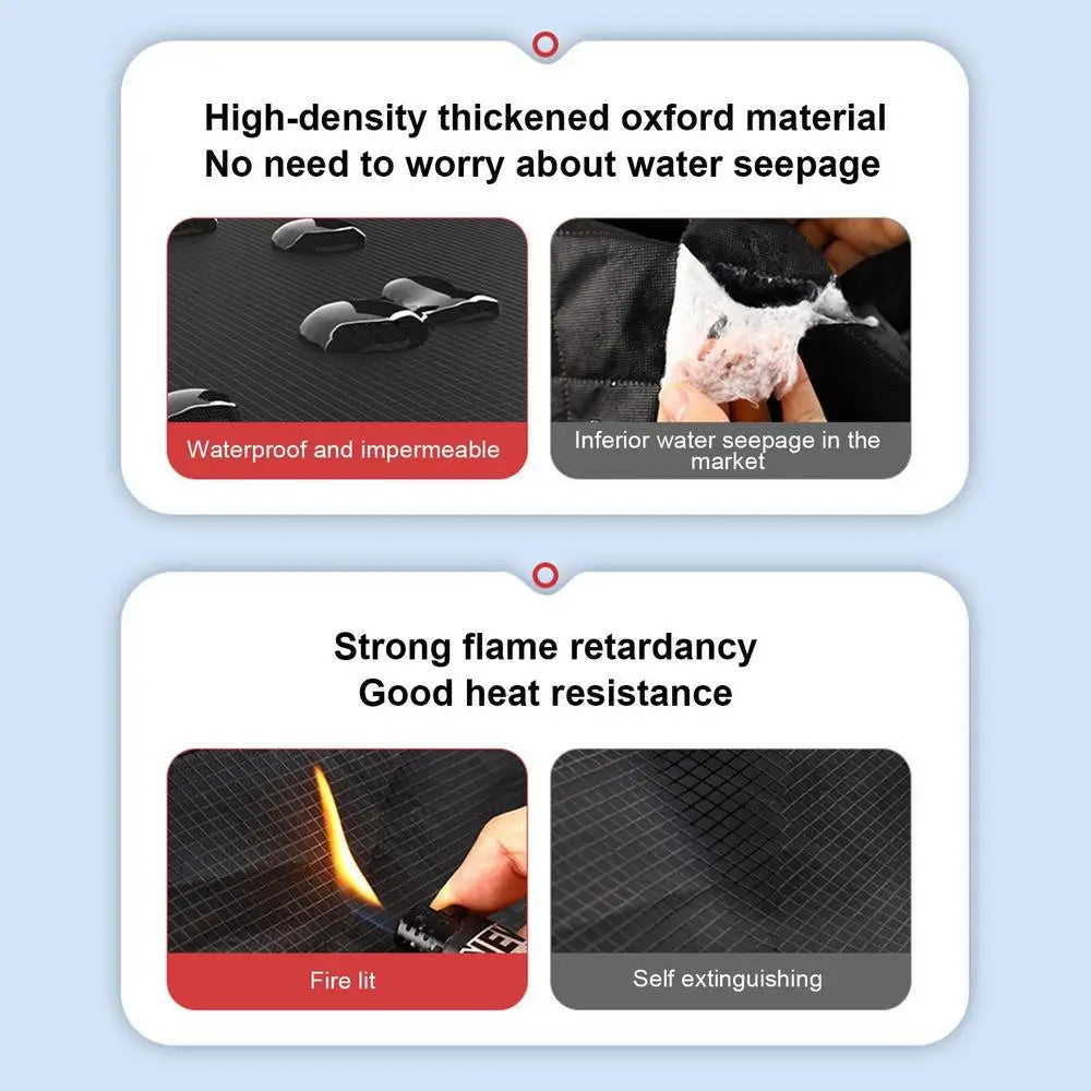 Magnetic Car Front Windscreen Cover - Waterproof Sunshade & Snow Shield for Cars, MPVs, and SUVs - Delicate Leather