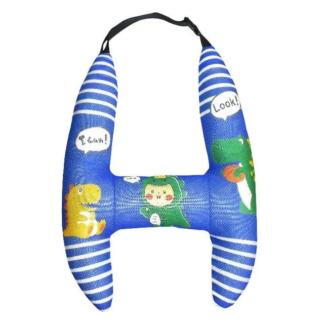 Children's Car Head Pillow - H-Shape Car Sleeping Neck Head Support Travel Cushion