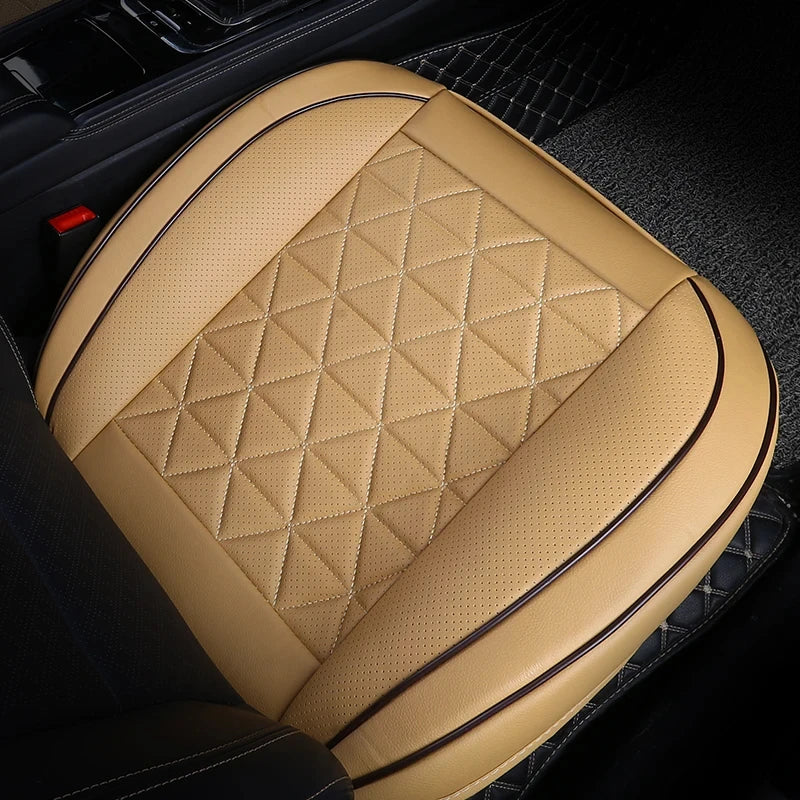 New Front Car Seat Cover PU Leather - Universal Car Chair Pad Mat Auto Accessories - 1PCS - Delicate Leather