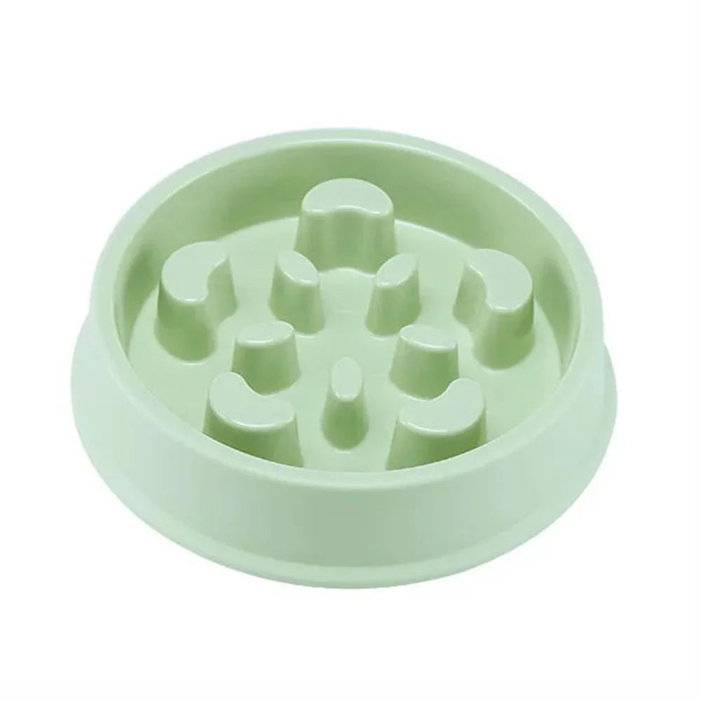 Pet Slow Food Bowl Small Dog Choke-proof Bowl Non-slip Slow Food Feeder Dog Rice Bowl Pet Supplies Available for Cats and Dogs - Delicate Leather