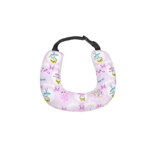 Cute Animal Pattern Kid Neck Head Support U-Shape Children Travel Pillow Cushion - Delicate Leather