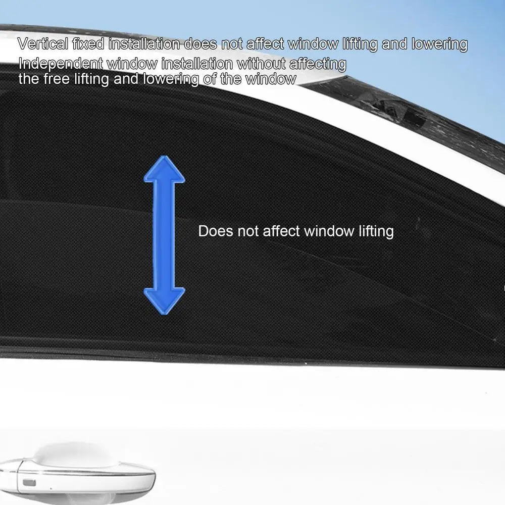 Car Window Mosquito Net Universal Anti-Mosquito Mesh Sunshade for SUV Front Rear Windows - Delicate Leather