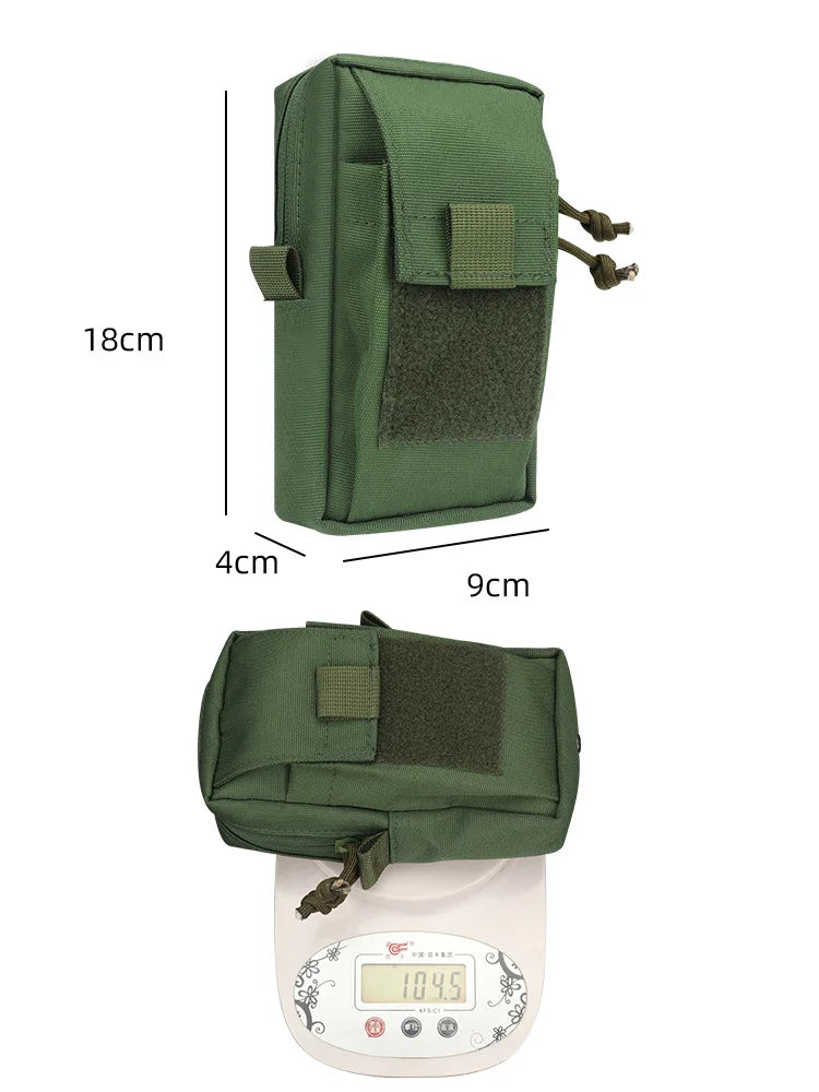 Bag Belt Waist Fanny Pack, Multifunctional Mobile Phone Pouch Holder Case, Camping Hunting First Aid Gear Purse - Delicate Leather