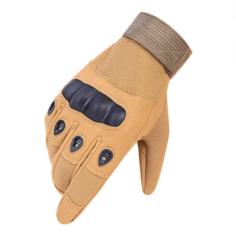 Tactical Military Gloves Shooting Gloves Touch Design Fitness Protection Sports Motorcycle Hunting Full Finger Walking Gloves - Delicate Leather