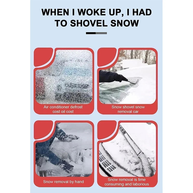 Car Windshield Cover - Waterproof Snow Shield, Winter Outdoor Sunshield Half Protector for Cars, SUVs, and Commercial Vehicles - Delicate Leather