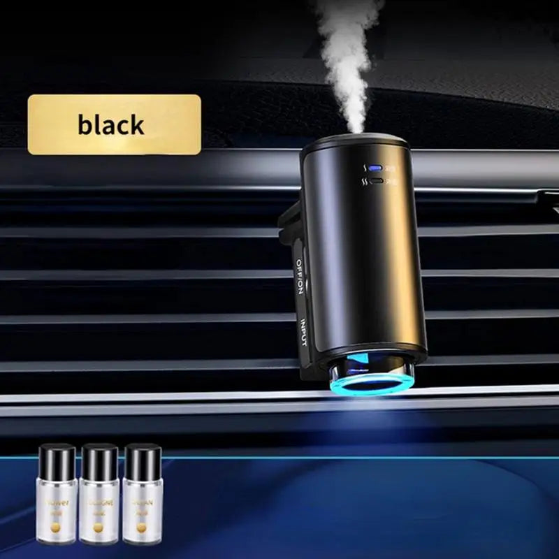 Car Electric Air Diffuser Aroma - Ultrasonic Car Air Vent Humidifier Mist Aromatherapy Air Freshener