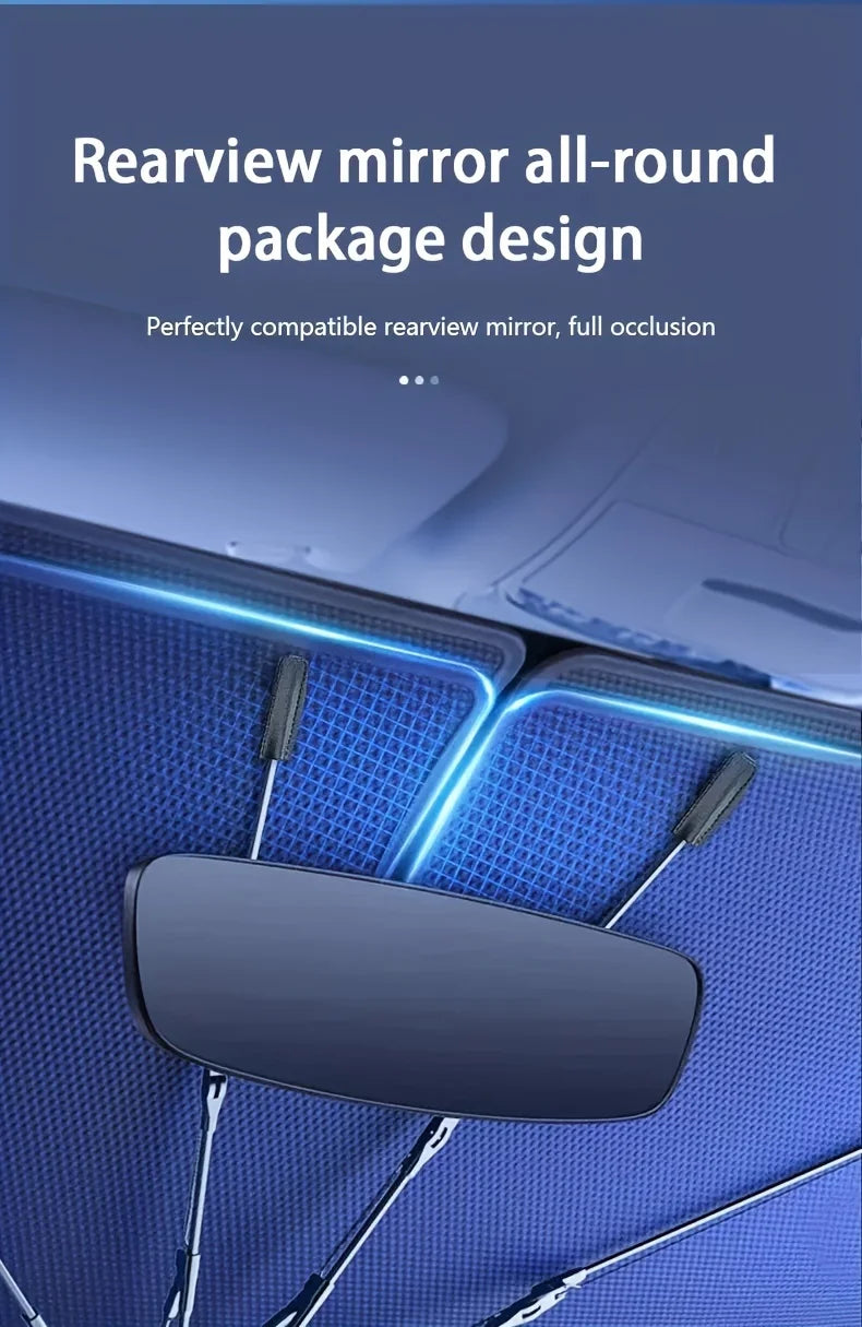 2024 New Car Sun Umbrella: Retractable Windshield Visor for UV Insulation and Sun Protection