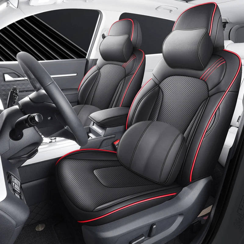 Delicate Leather Car Seat Covers Full Set: Complete Protection and Style for Your Vehicle