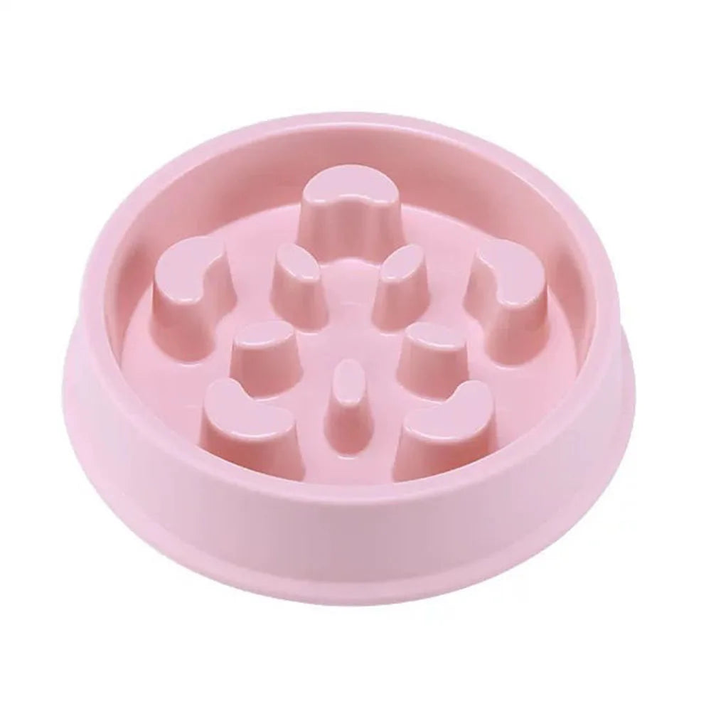 Pet Slow Food Bowl Small Dog Choke-proof Bowl Non-slip Slow Food Feeder Dog Rice Bowl Pet Supplies Available for Cats and Dogs - Delicate Leather