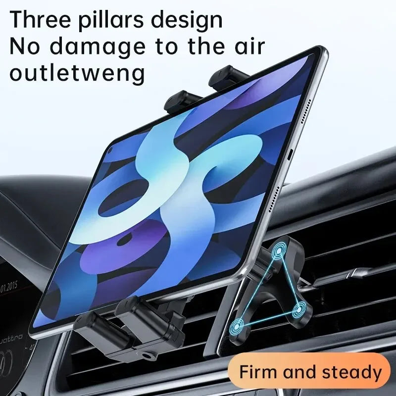 Car Headrest Tablet Mount Holder - 360 Degree Rotating Tablet Stand for Auto Rear Seat
