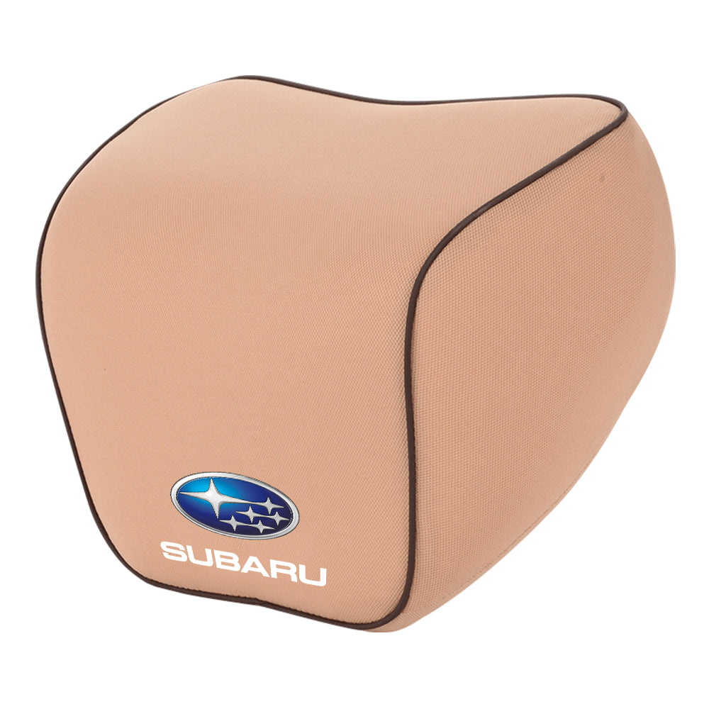 Lumbar Support Cushion for Car and Headrest Neck Pillow Kit, Custom For Cars, Ergonomically Design for Car Seat, Car Accessories SU13983 - Delicate Leather